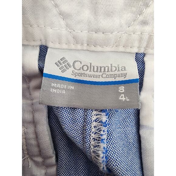 Columbia PFG Solar Fade Shorts Size 8 Stormy Blue Fishing Outdoors 4" Inseam - Picture 4 of 14